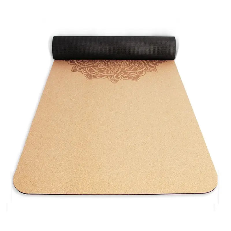 Chakra cork yoga mat