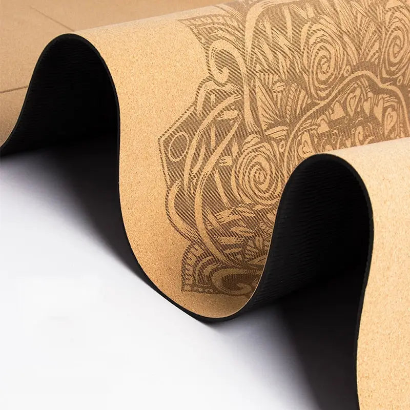 Chakra cork yoga mat