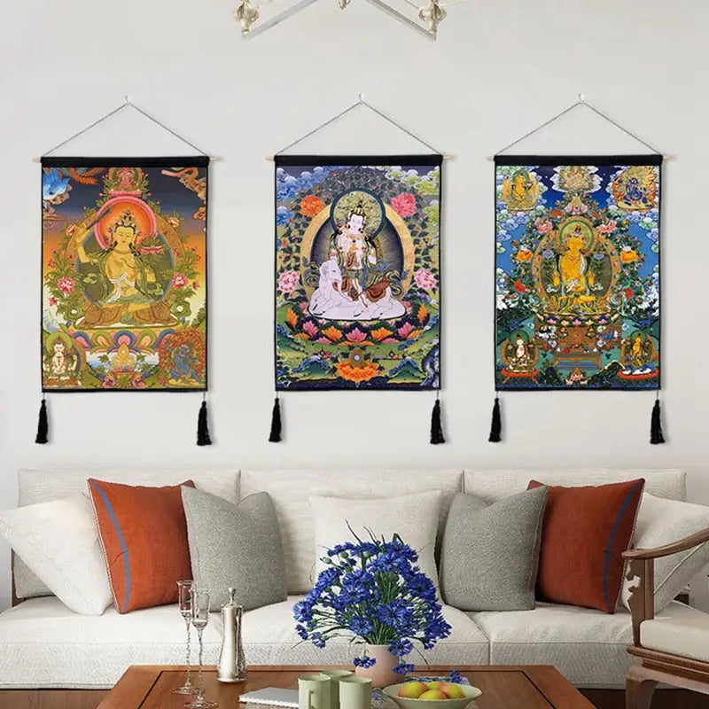 Buddhist Thangka tapestry