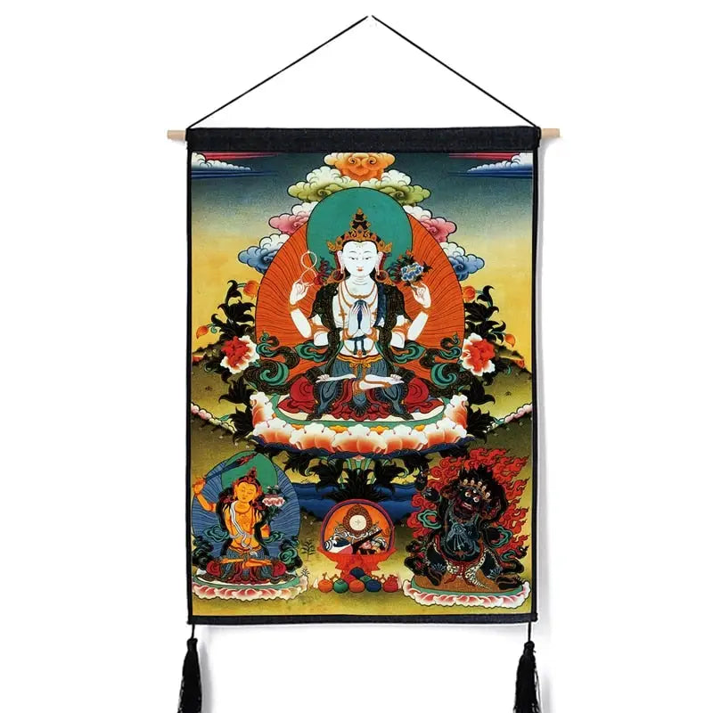 Buddhist Thangka tapestry